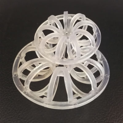 Plastic Random Packing PVC Teller Rosette Ring 47mm For Stripping Service